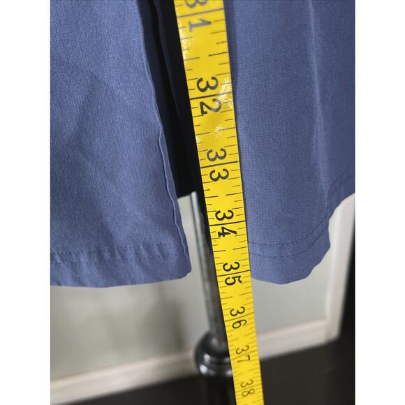 ADIDAS Warp Knit Quiet Blue Long Sleeve V Neck Golf Dress Women’s M EUC - Picture 6 of 6